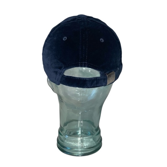 MONCLER Navy Logo Patch Velvet Baseball Cap Hat One Size - Picture 12 of 15